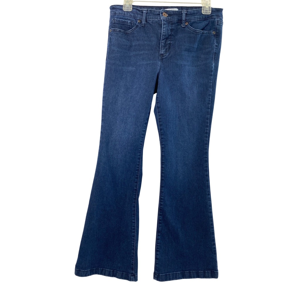 Sofia Jeans Women 6 Short Melisa Flare Dark Wash High Rise Stretch Denim Chic